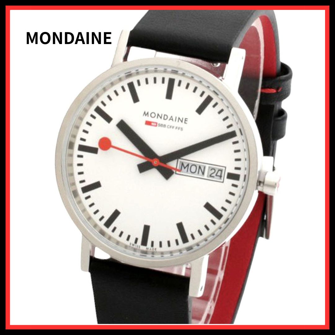 入荷 モンディーン MONDAINE Classic Day Date A6673031411SBBV 腕時計 メンズ レディース ホワイト クオーツ アナログ ユニセックス