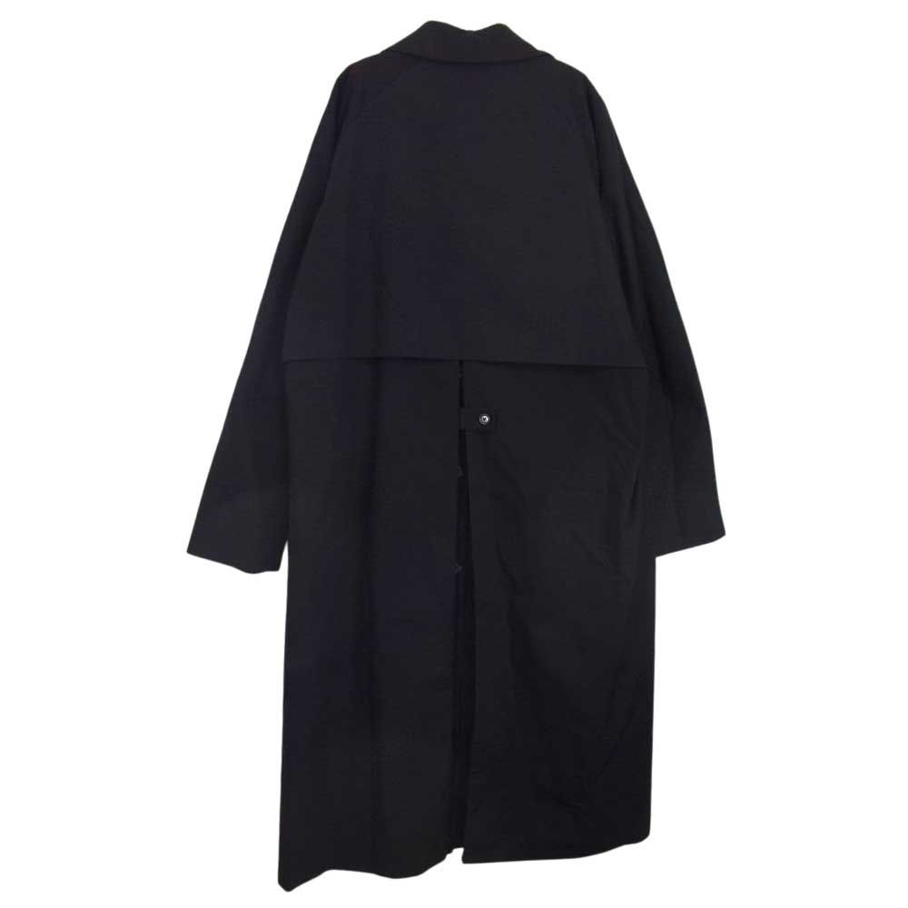 YAECA ヤエカ ステンカラー ロング コート ネイビー系 S【中古