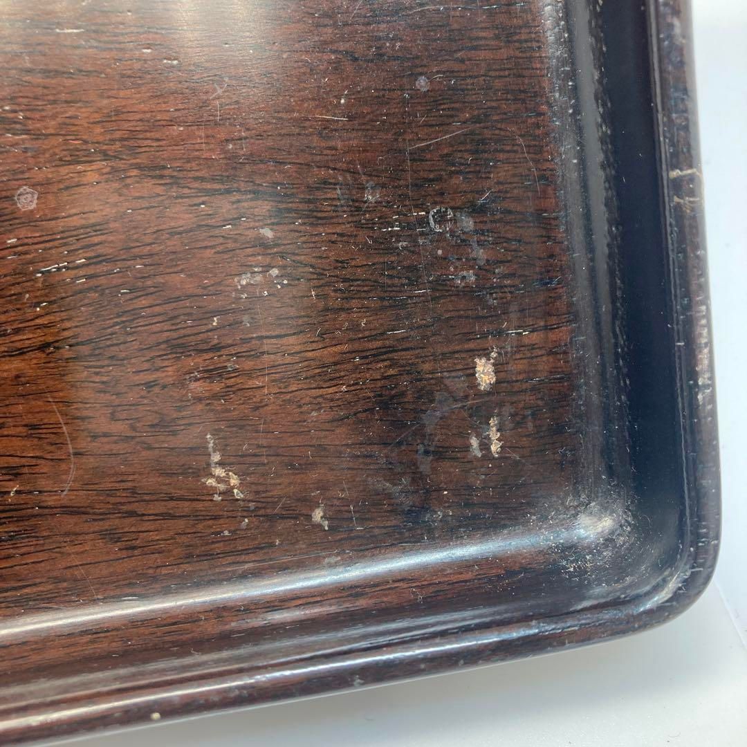  時代 唐木 近 厚手盆 676 g 東里6 0605 その他 木工 竹工芸