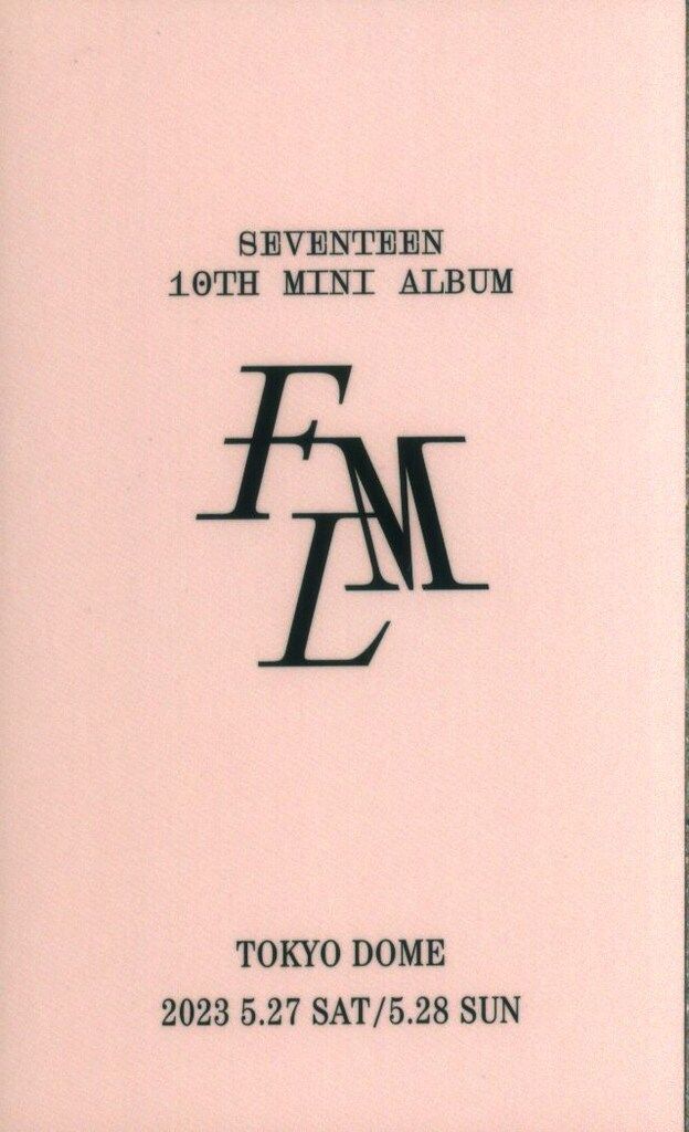 SEVENTEEN FML エスクプス 会場限定 東京 seventeen エスクプス FML 東京 会場限定 - メルカリ