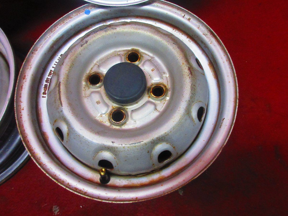 ④●スズキ 純正●キャリィ　エブリィ等に　12インチスチールホイール　4本セット ④○スズキ 純正○キャリィ エブリィ等に 12インチスチールホイール 4