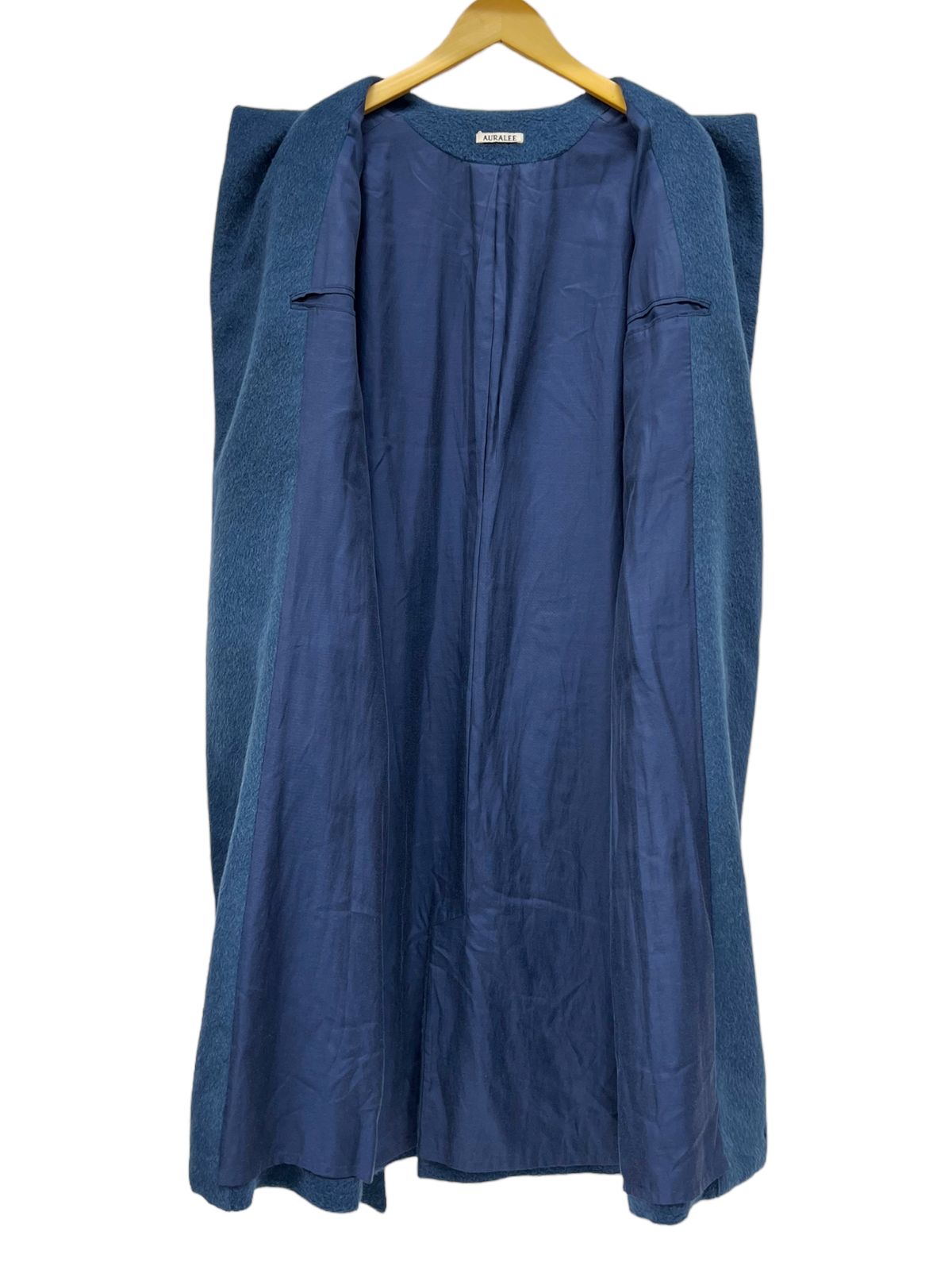 AURALEE (オーラリー) ALPACA NO COLLAR COAT ベビーアルパカ ノー