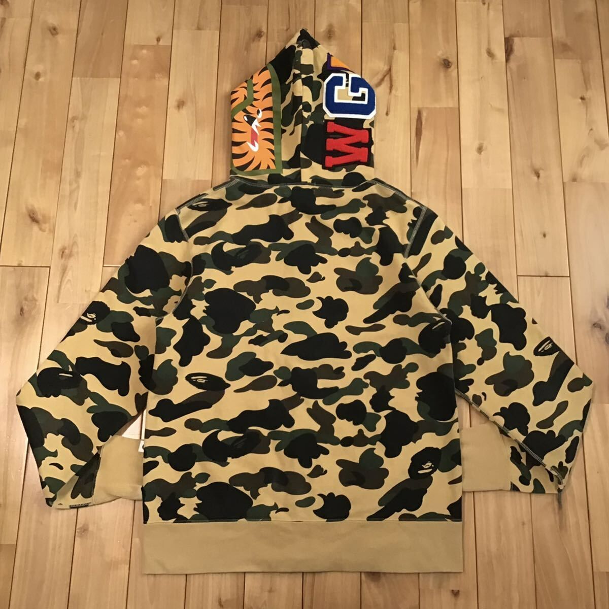 1st camo yellow シャーク パーカー Lサイズ shark full zip hoodie a ...