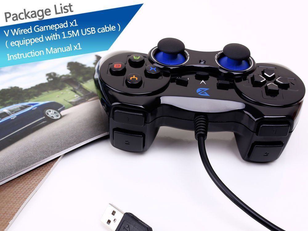 【特価商品】コントローラー 有線ゲームパッド Windows/PS3 ZD-V+