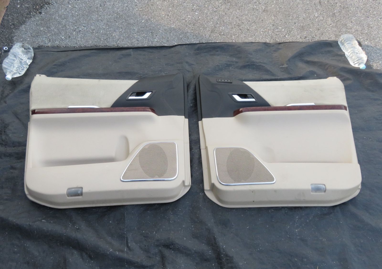 LA6427 アルファード GGH20W 前期 ドア内張り 運転席 助手席 PWスイッチ 茶木目 ANH20W ANH25W GGH25W ヴェルファイア共通 汚れ