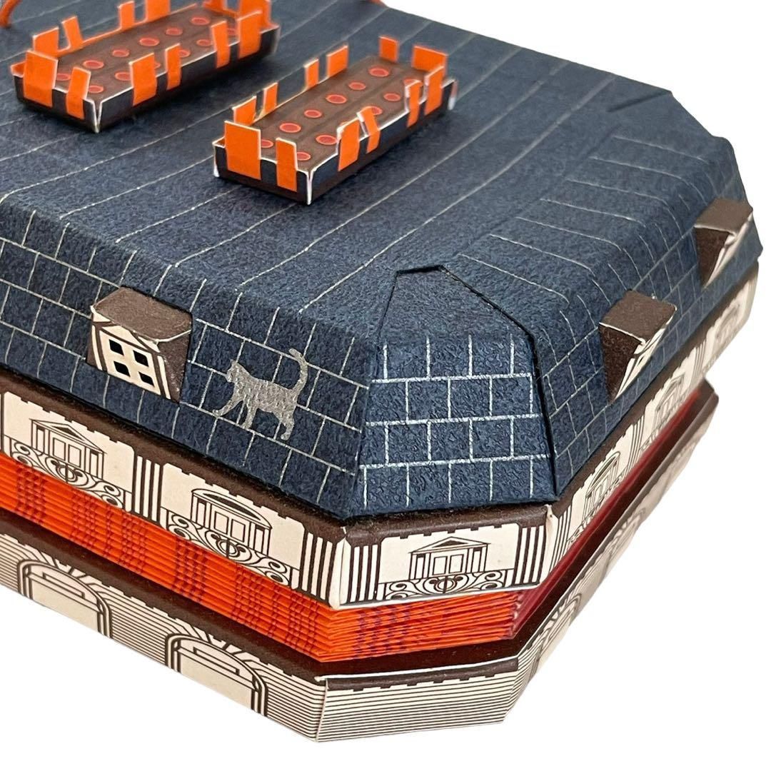 未使用　HERMES エルメス ペーパークラフト フリンジ 紙 提灯 オレンジ 未使用 HERMES エルメス ペーパークラフト フリンジ 紙 提灯 オレンジ