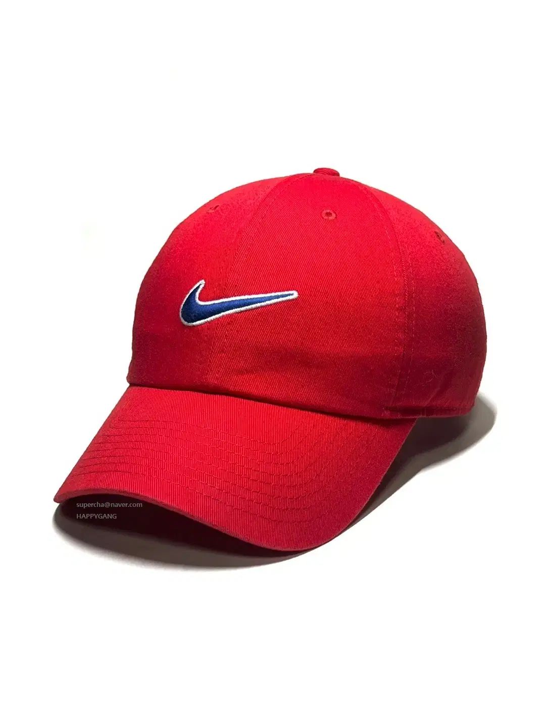 NIKE NIKE ナイキ 珍しい ヘリテイジ 86 フューチュラ スウッシュ レッド|ブルー ボールキャップ 帽子