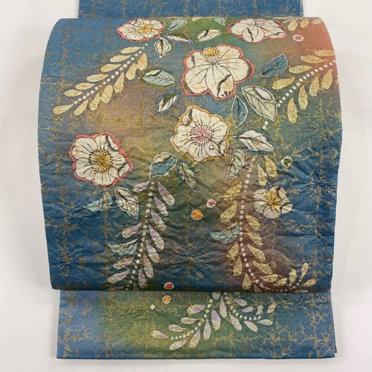 作家無地振袖単体 TAKAZENの振袖 /赤色/朱色/レトロ/無地柄