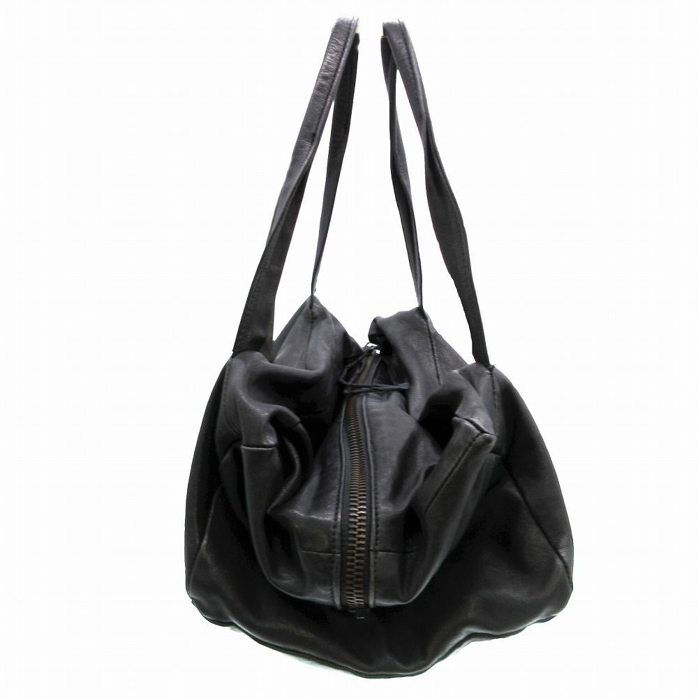 ann demeulemeesterアンドゥムルメステール レザーボストン
