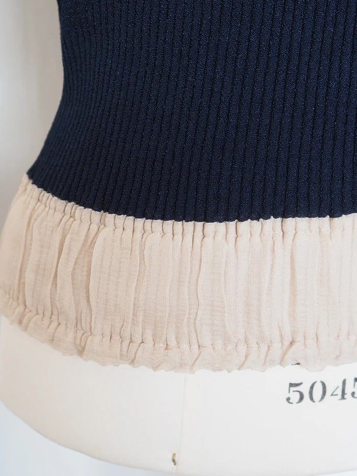 CHANEL Ribbon Strap Knit Camisole シャネル リボン ストラップ