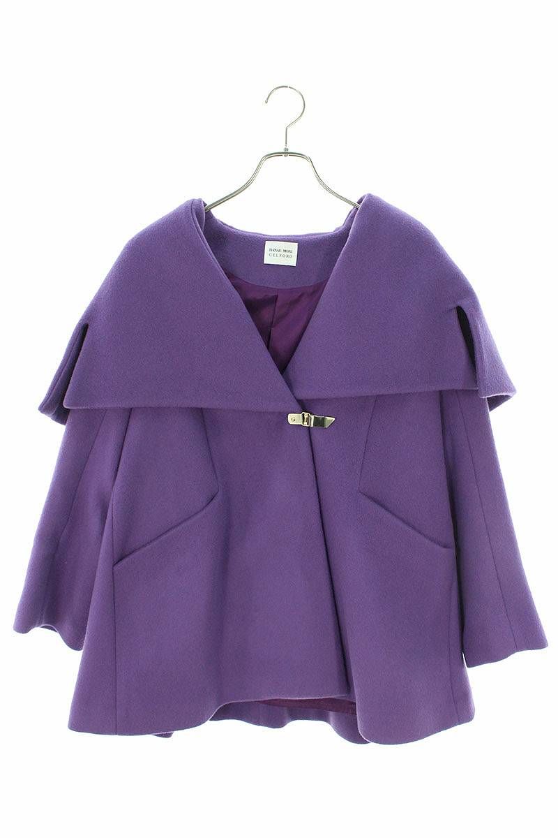 HANAE MORI × CELFORD コラボ ケープコート パープル HANAEMORI × CELFORD ケープコート パープル 【公式通販】