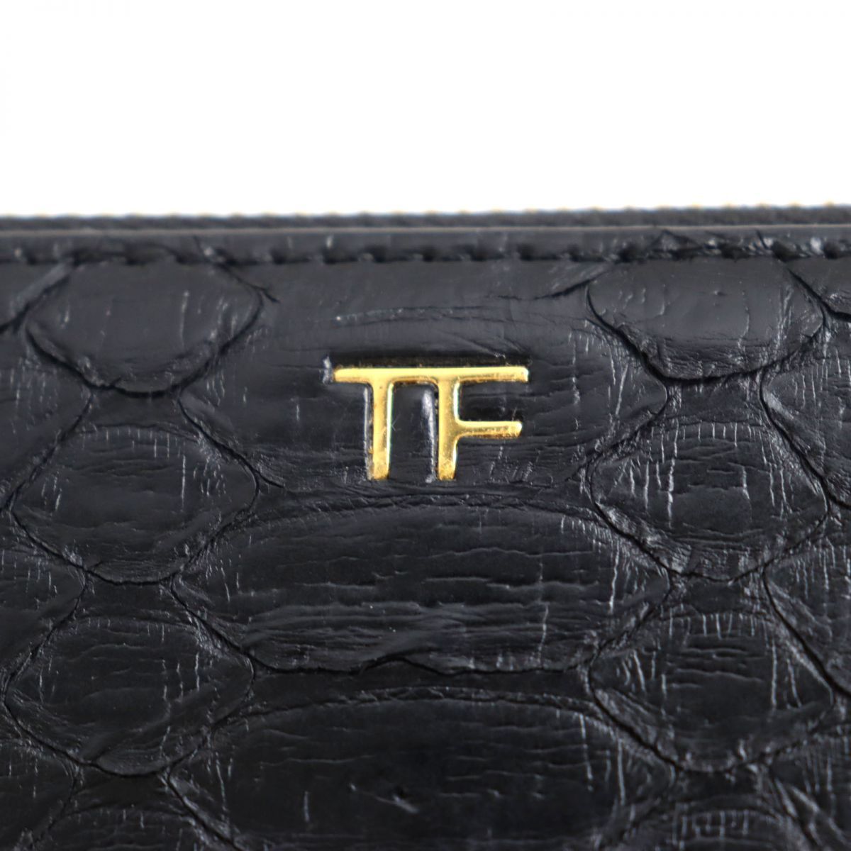 トムフォード レザー TFロゴ ラウンドファスナー 長財布 TOMFORD