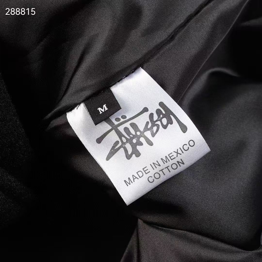 STUSSY スタジャン 黒・白 - メルカリ