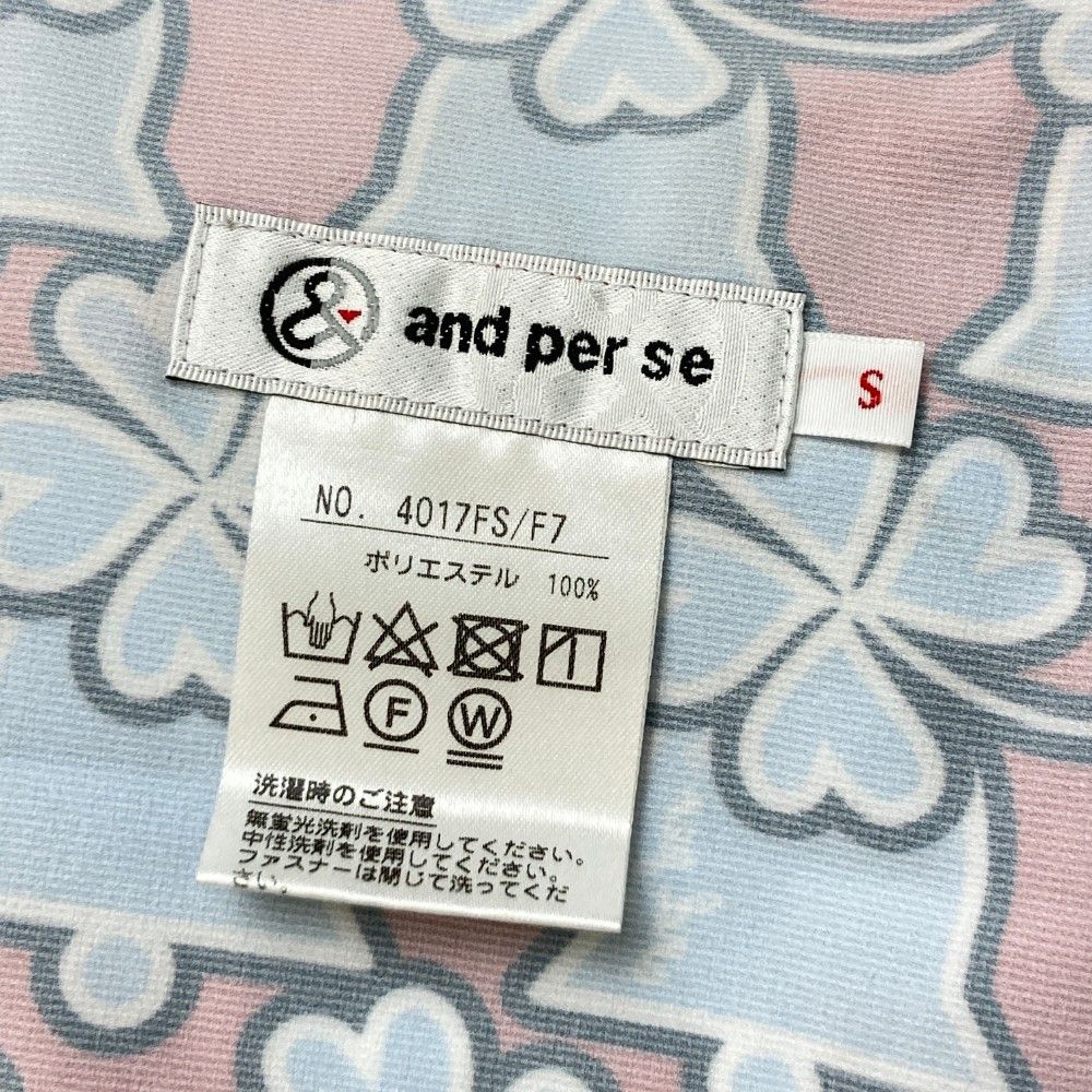 and per se アンパスィ 総柄 ロゴ スカート ゴルフ ウェア M and per se 【20％OFFセール】スカート レディース アンパスィ