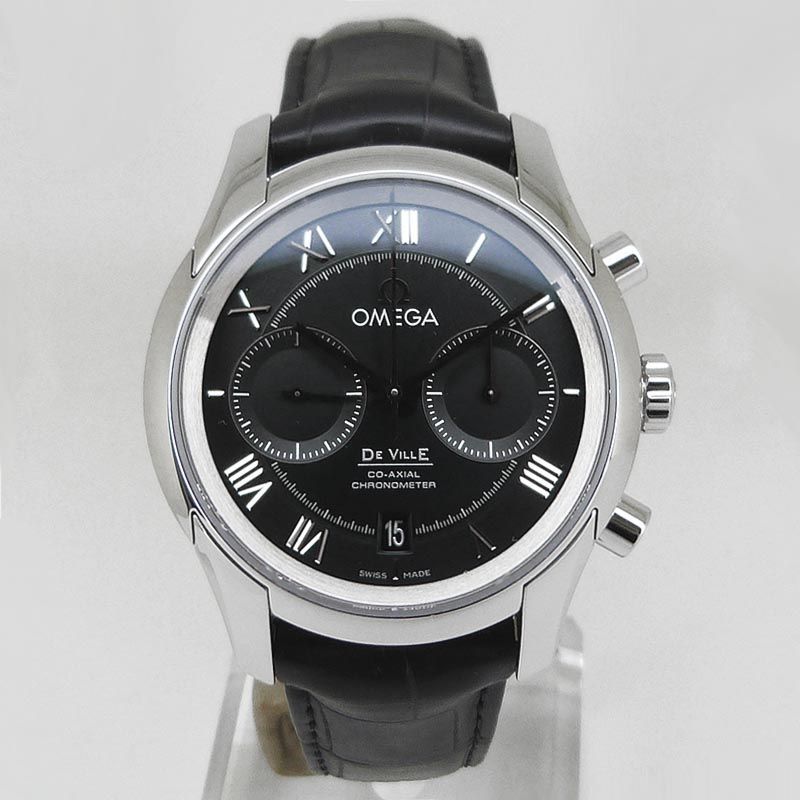 ♥品オメガ OMEGA 431.13.42.51.01.001 デ ヴィル コーアクシャル クロノグラフ ブラック