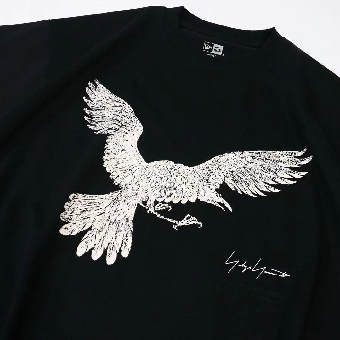 Yohji Yamamoto☆ロゴ刺繍☆半袖Tシャツ