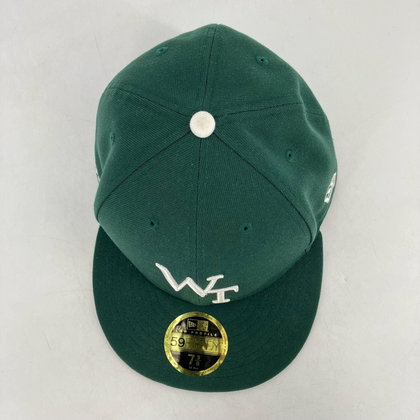 WTAPS 59FIFTY キャップ ダークグリーン 7 1/2 W)taps - WTAPS NEW ERA 59FIFTY LOW PROFILE GREENの通販 by