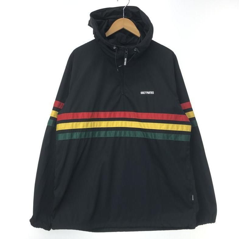 中古】WACKO MARIA ナイロンプルオーバー L ブラック ワコマリア 中古】WACKO MARIA ナイロンプルオーバー L ブラック ワコマリア