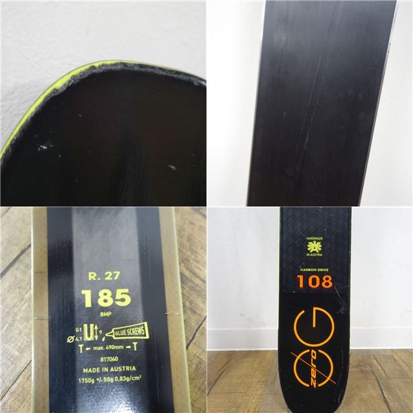 ブリザード BLIZZARD ZERO G 108 185cm ツアー ビンディング TYROLIA Ambition12 バックカントリー 山スキー スキー アウトドア ブリザード BLIZZARD ZERO G 108 185cm ツアー ビンディング