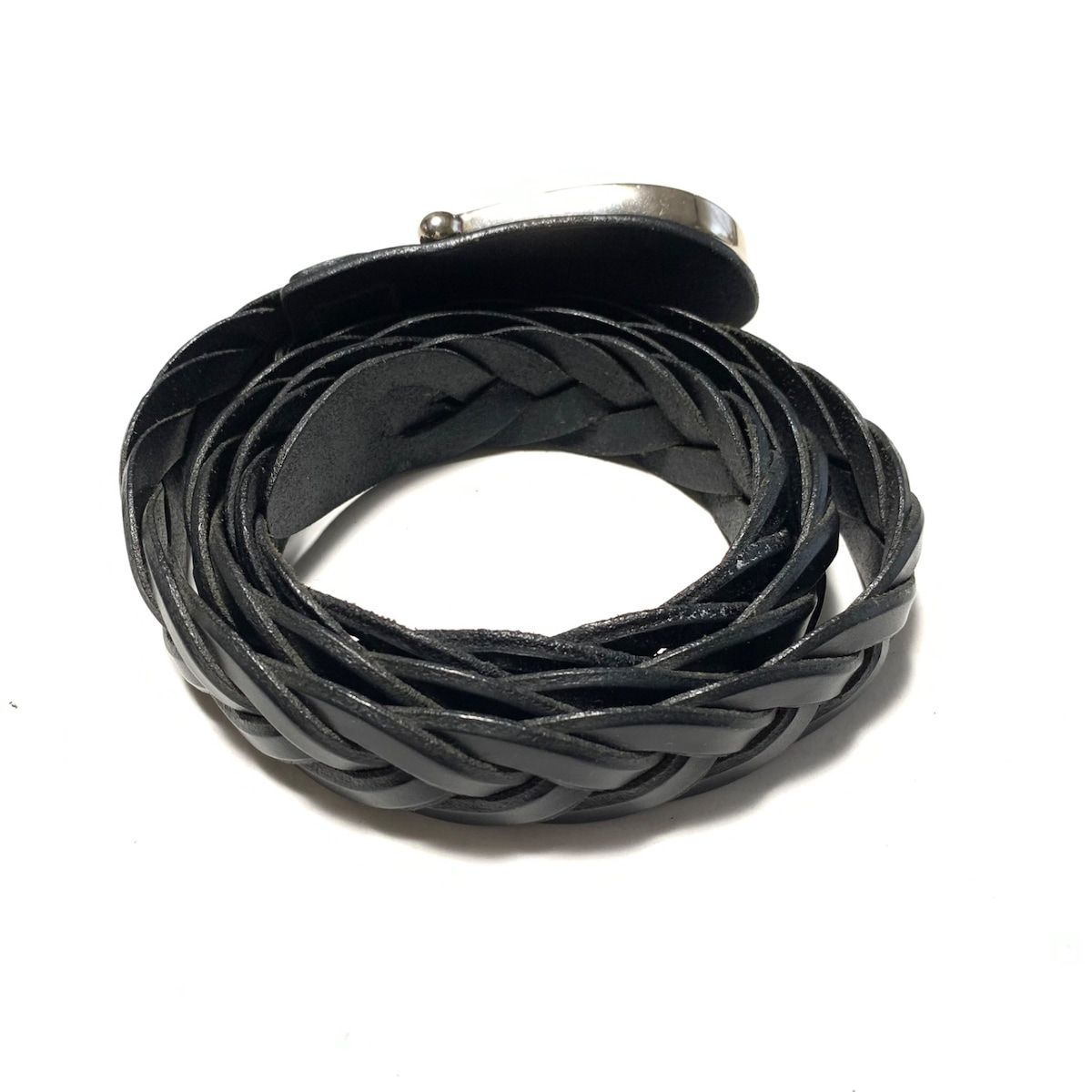 GUCCI(グッチ) ベルト - 268242 黒 編み込み レザー - メルカリ