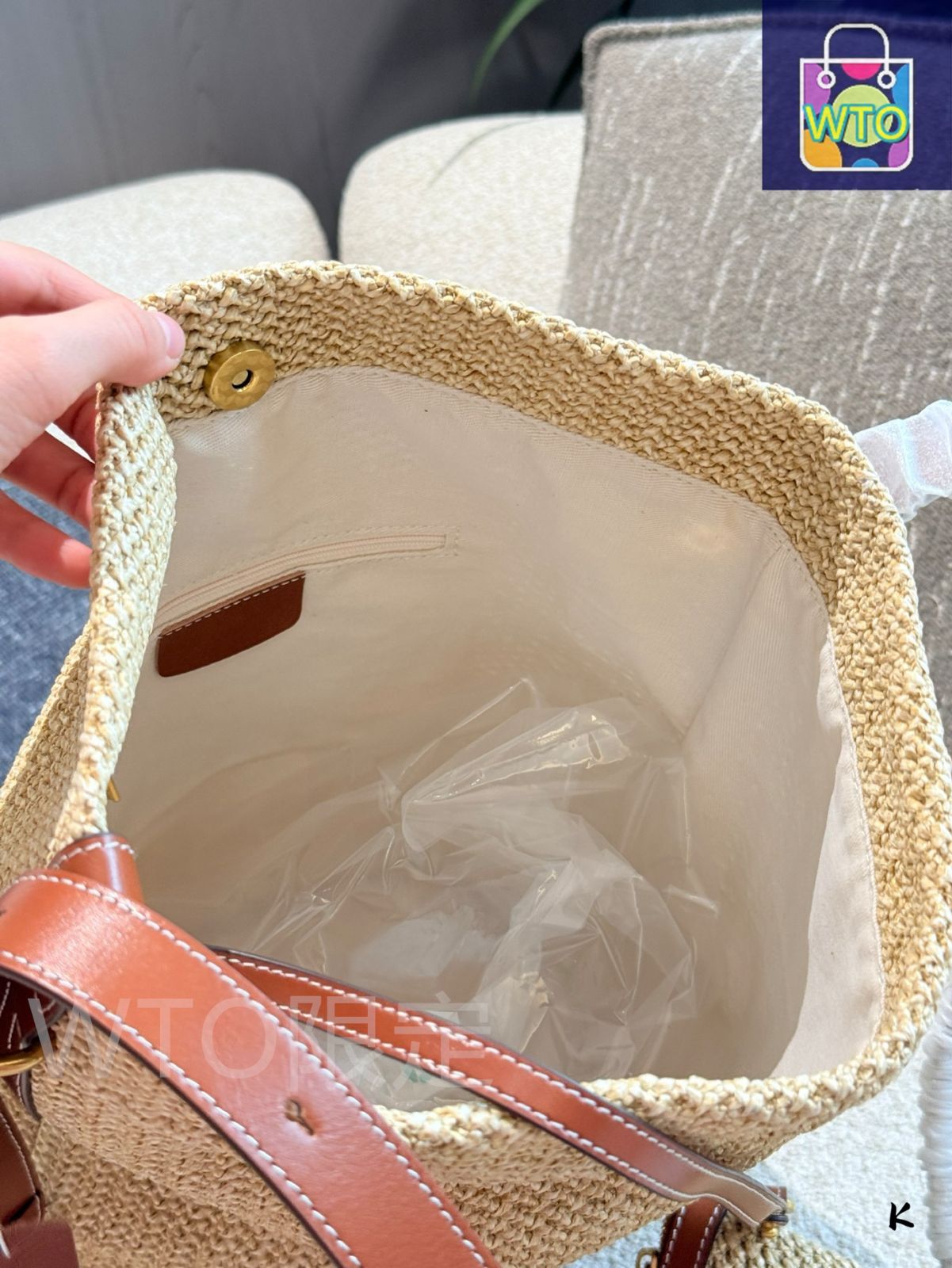 今日特価】Ralph Lauren Raffia Woven Bucket Bag / ラルフ