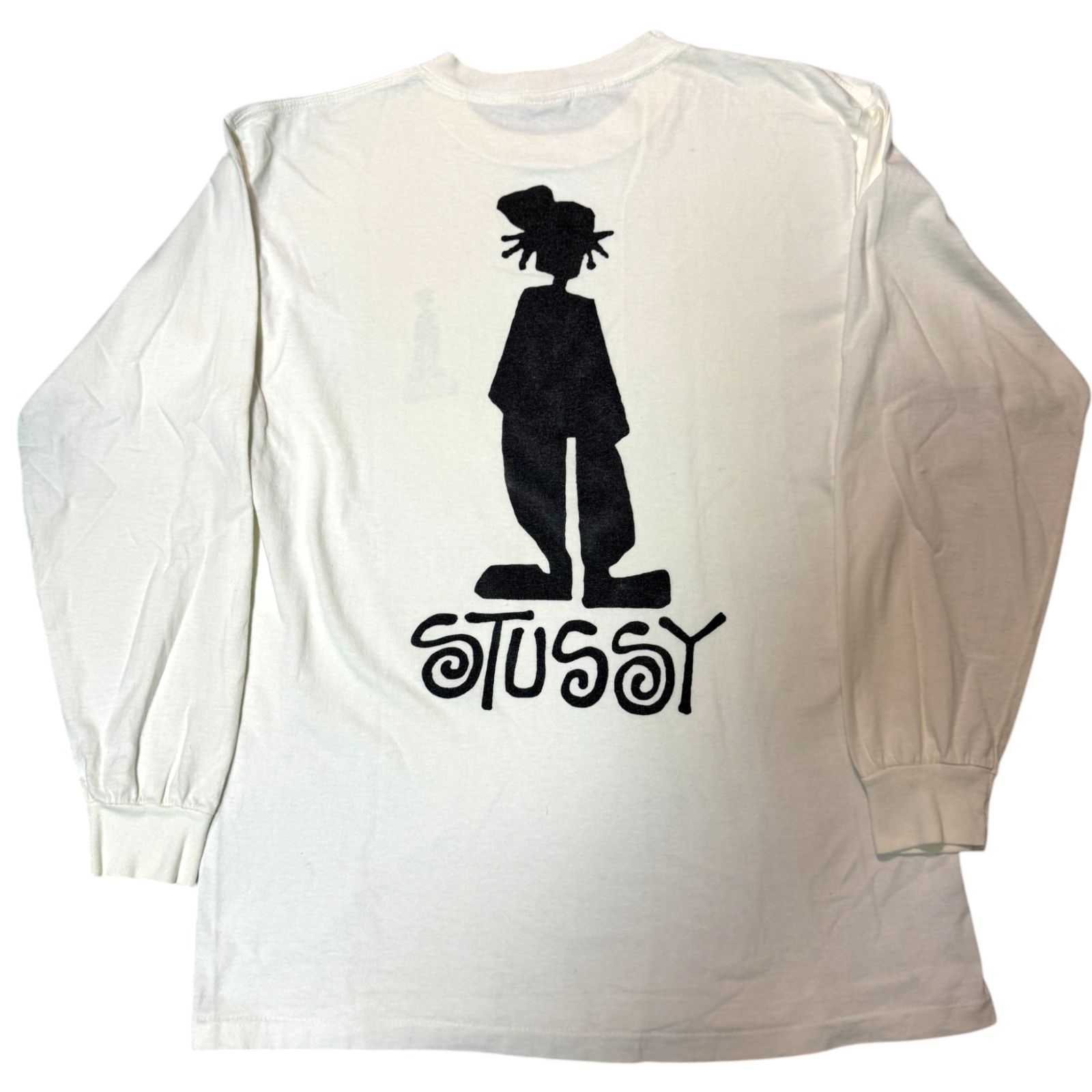 オールド ステューシー 長袖 ロンT エンジ 2XL 90s 白タグ USA製 オールド ステューシー 長袖 ロンT エンジ 2XL 90s 白タグ USA製