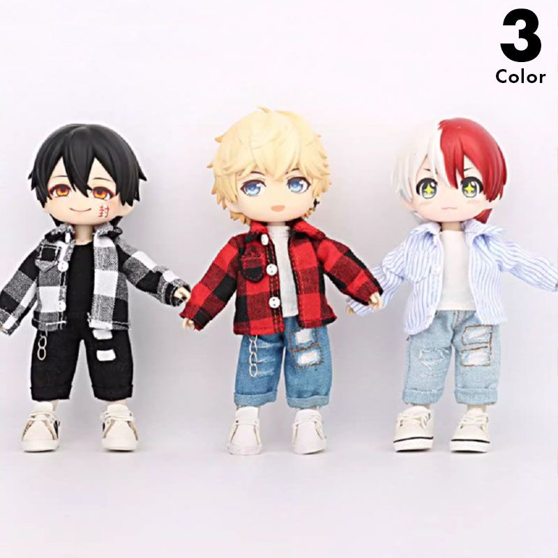 オビツ11 他ドール用 シャツ 燦燦7b ドール服 1⁄6 オビツ11 長袖Tシャツ 緑 | ドール 衣装専門店