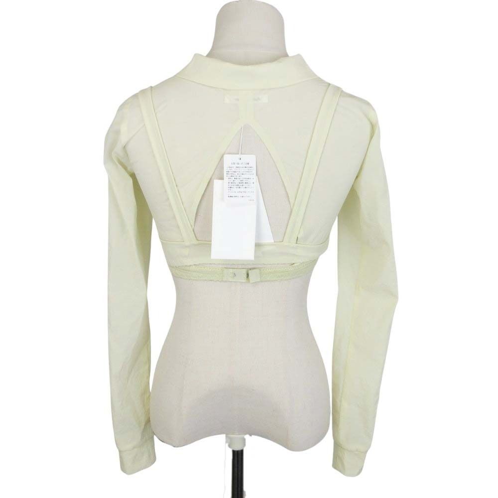 未使用 24SS FUMIKA UCHIDA フミカウチダ STRETCH TAFFETA LAYERED BRA SHIRT ストレッチ レイヤード シャツ 36 EGG アイボリー  レディース 古着 中古 未使用 24SS FUMIKA UCHIDA フミカウチダ STRETCH TAFFETA