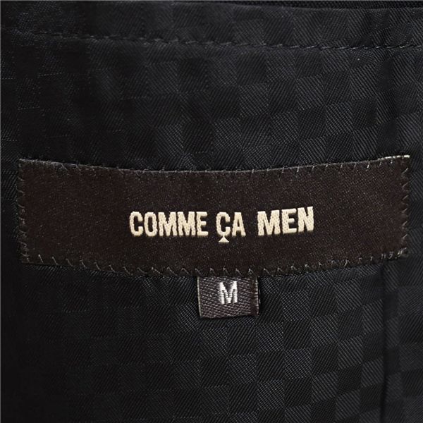 コムサデモード　チェルッティ生地　セットアップスーツ　ブラック Lサイズ 新品7.1万☆コムサメン×チェルッティ ブラック無地 イタリア製生地