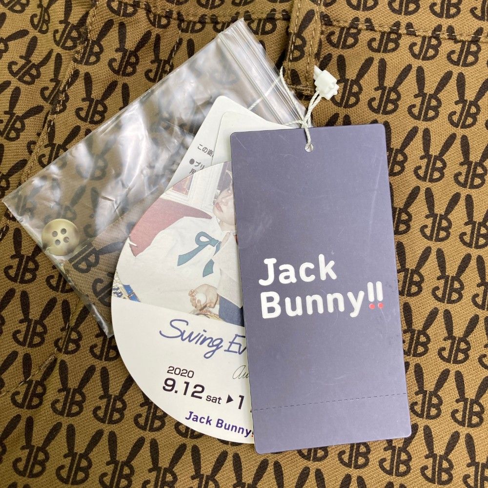 サイズ：6 JACK BUNNY ジャックバニー  ストレッチパンツ モノグラム 総柄 ブラウン系 [240101443065] ゴルフウェア メンズ ストスト サイズ：6 JACK BUNNY ジャックバニー ストレッチパンツ
