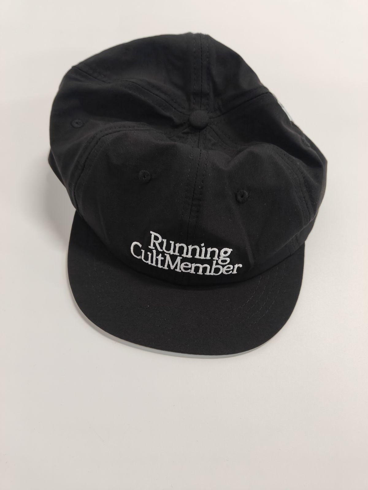 Satisfy Running Cap 刺繍 黒 キャップ サティスファイ