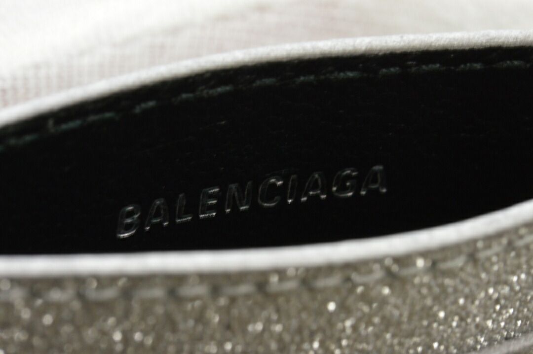 バレンシアガ BALENCIAGA カードケース シルバー 593812 イタリア製 
