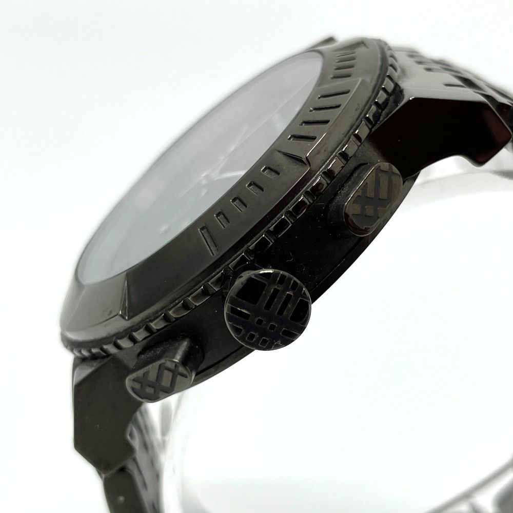 バーバリー BU2305 クロノグラフ デイト クオーツ 腕時計 SS ブラック ブランドショップ リファレンス メルカリ