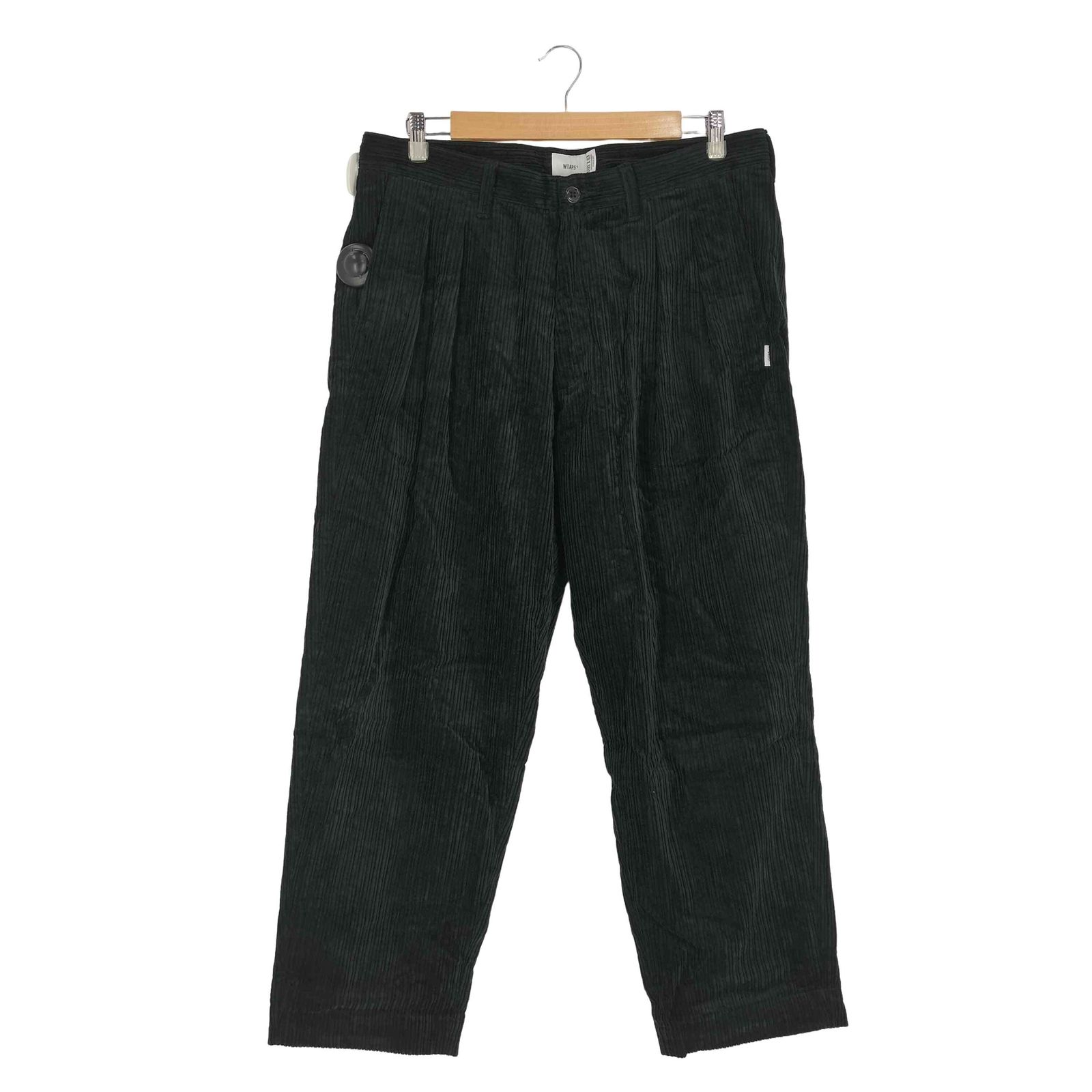 WTAPS コーデュロイ ブラックスラックス サイズ02 ダブルタップス WTAPS 節約 21AW TUCK TROUSERS CORDUROY メンズ JPN：3