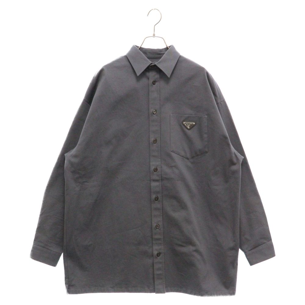 PRADA (プラダ) 22SS Triangle Logo L/S Shirt 三角ロゴプレート