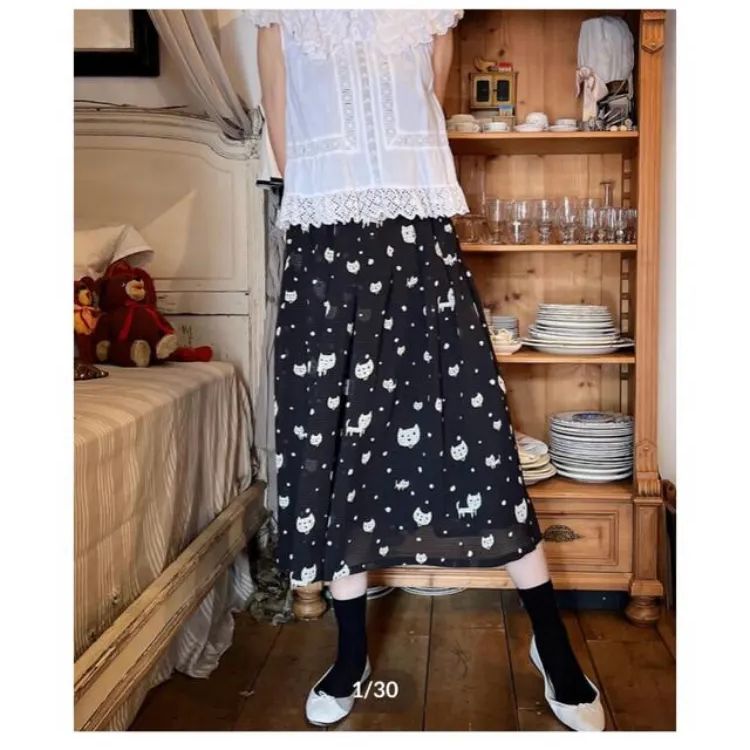 (未使用品タグ付き)yukiemon ユキエモンМ　ティーカップベアスカート 未使用品タグ付き)yukiemon ユキエモンМ ティーカップベアスカート