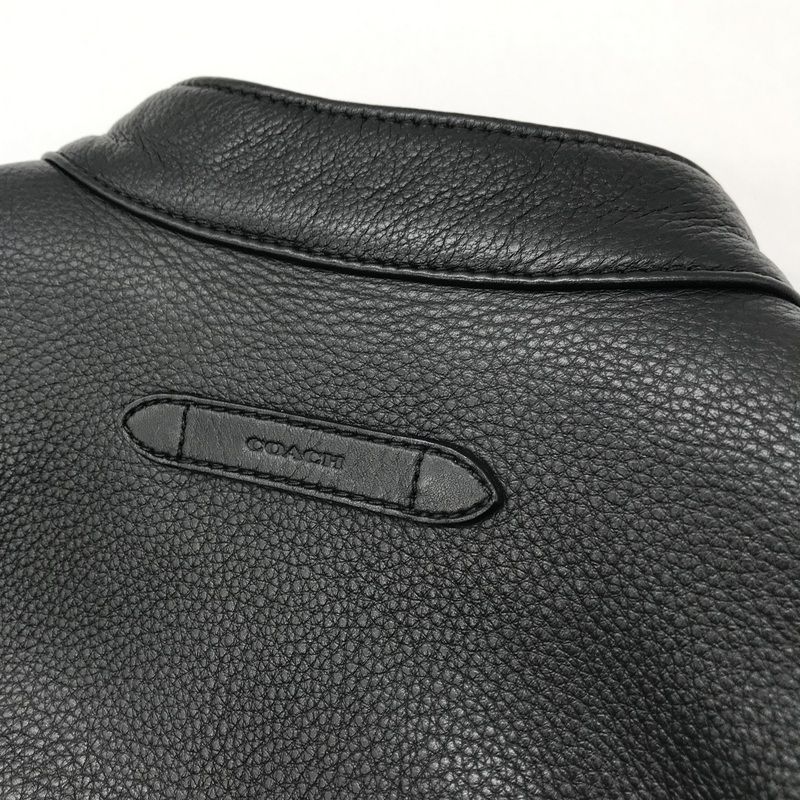 COACH レザージャケット カウレザー シングル ライダース F86594 美品