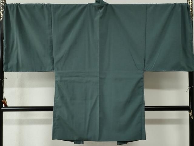 平和屋着物○男性 色無地 アンサンブル・長襦袢セット 着物：柳茶色  