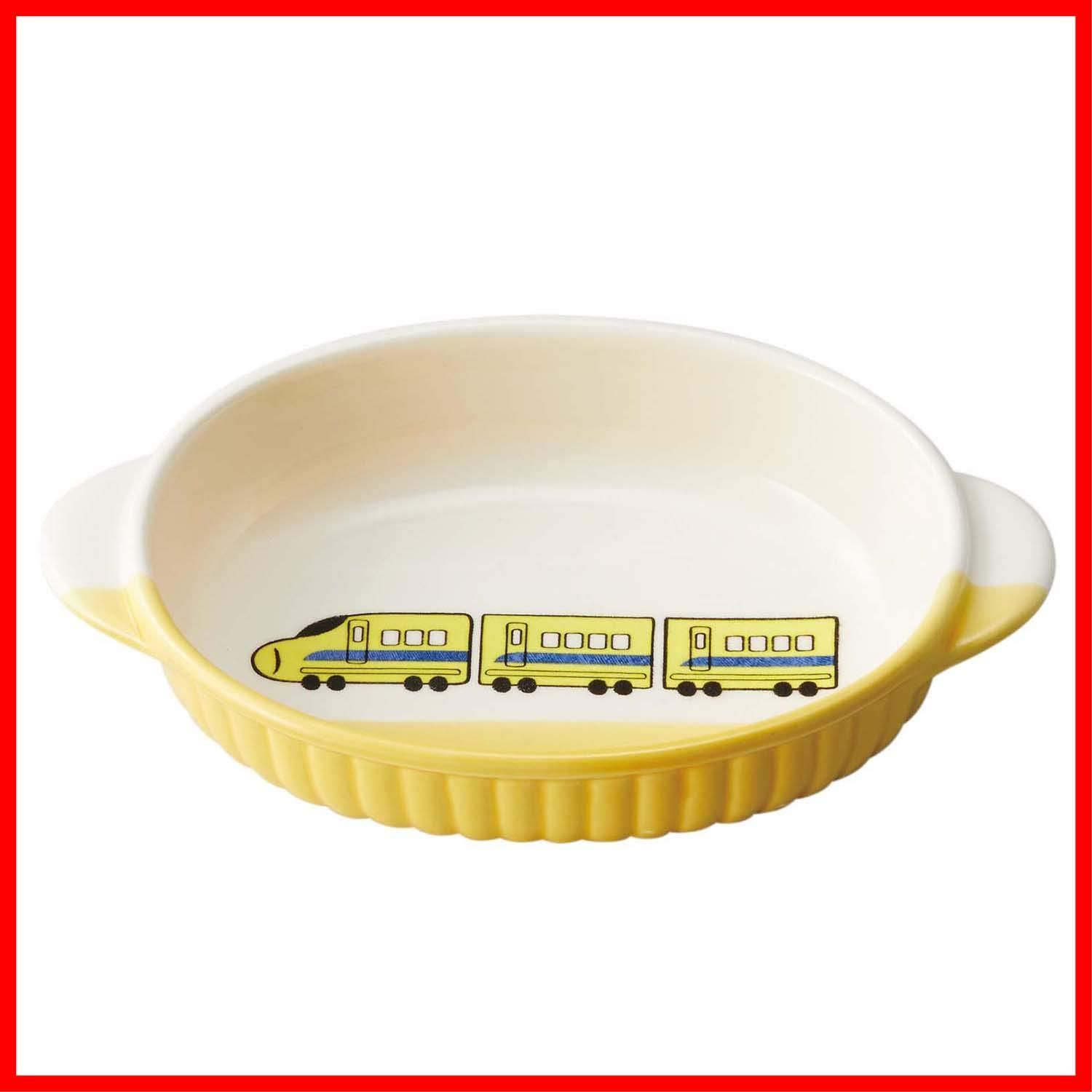 数量 17461 食洗機対応 電子レンジ 直径約19cm×11.5cm イエロー 超特急 楕円皿 プレート グラタン皿 オーバルディッシュ オーブン対応 陶器 食器 子供 萬古焼