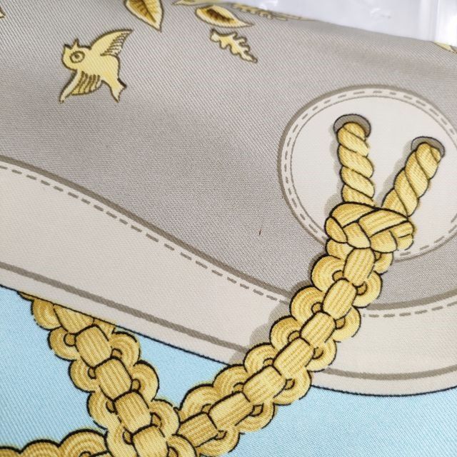HERMES カレ90 TSUBAS 鍔 ツバ シルク ヴィンテージ シルク 88