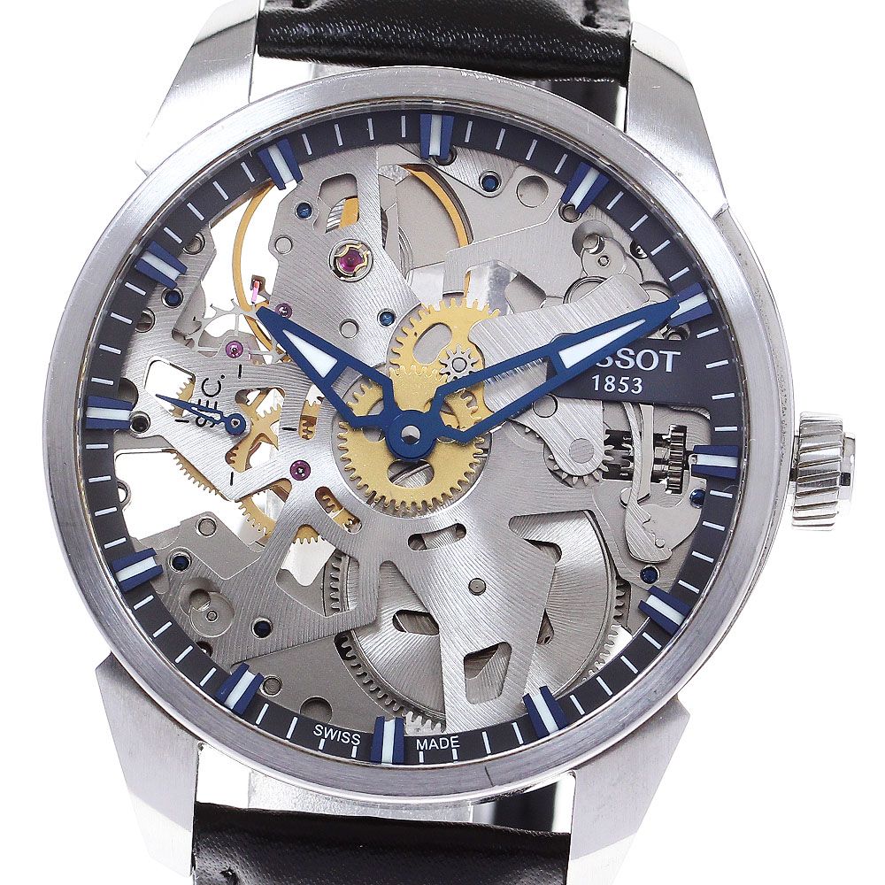 ティソ TISSOT T070405A T-コンプリカシオン スケレッテ 手巻き メンズ良品箱付き_815508