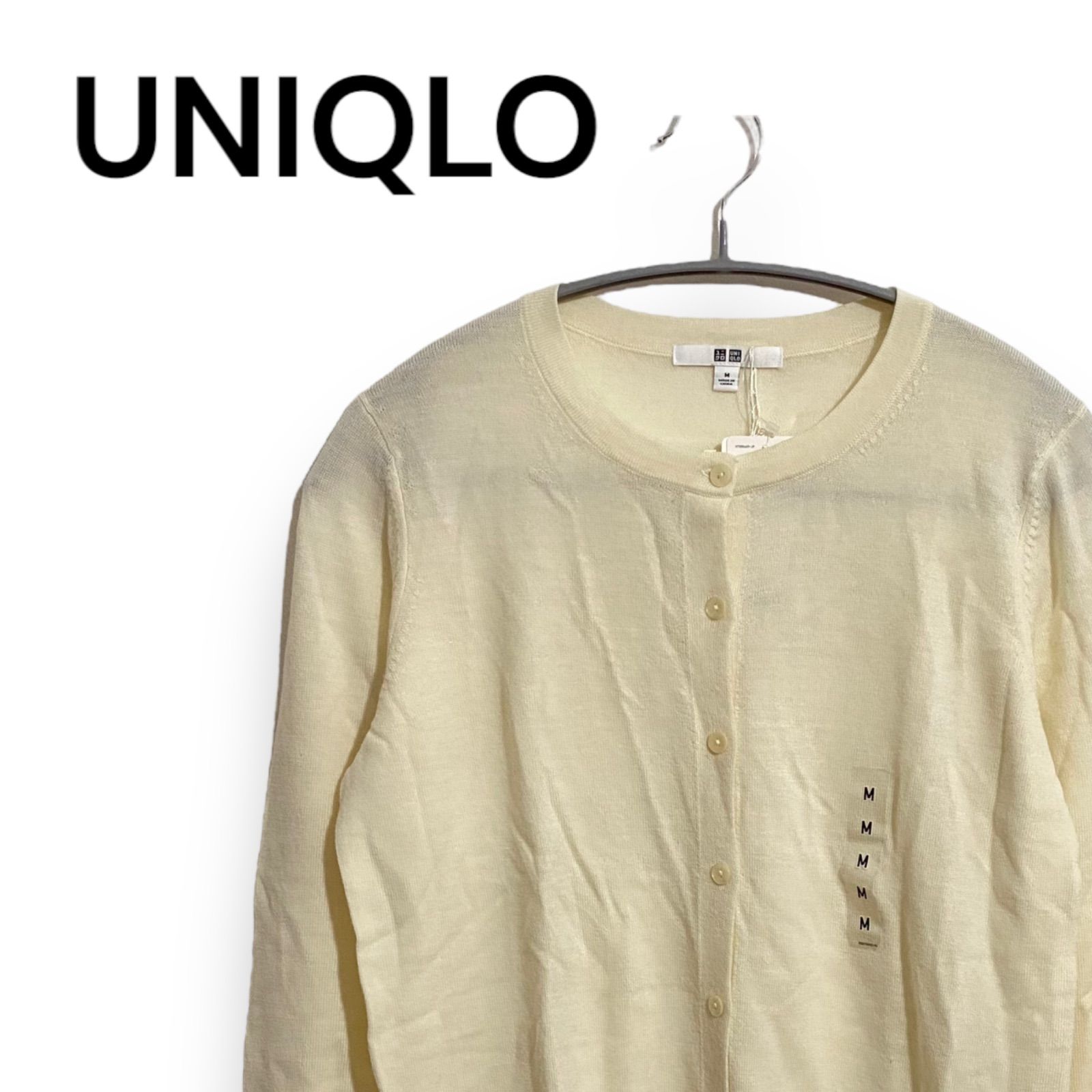 未使用品】UNIQLO ユニクロ エクストラファインメリノウールクルー