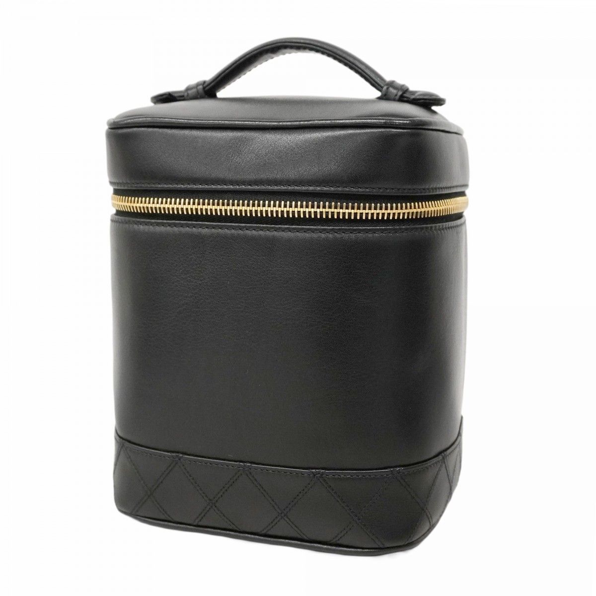 5md4305-h シャネル バニティバッグ ビコローレ ラムスキン ブラック ゴールド金具 レディース