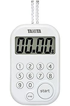 タニタ TANITA キッチンタイマー デジタル ホワイト デジタルタイマー 100分計 TD-379-WH