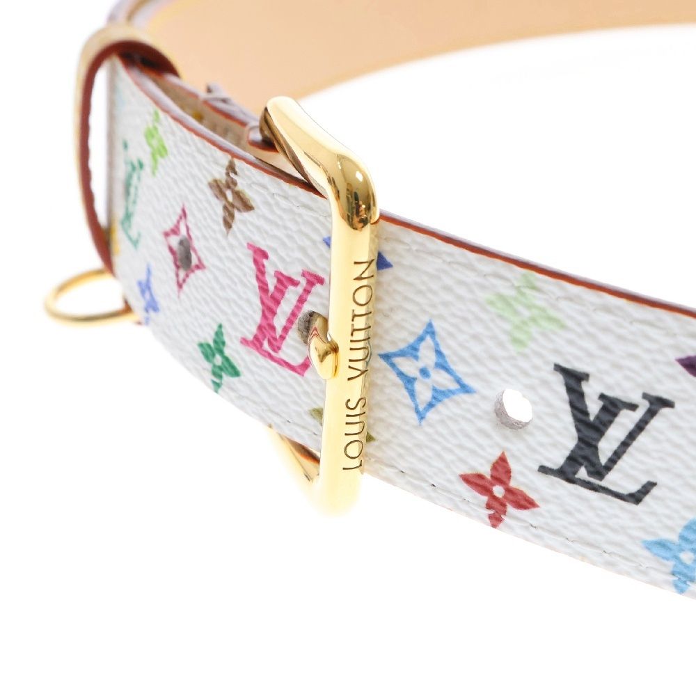 Louis Vuitton ホワイトレザーベルト　95 Louis Vuitton Belt - 95 cm