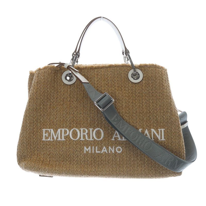 エンポリオアルマーニ EMPORIO ARMANI MyEAラフィア トートバッグ