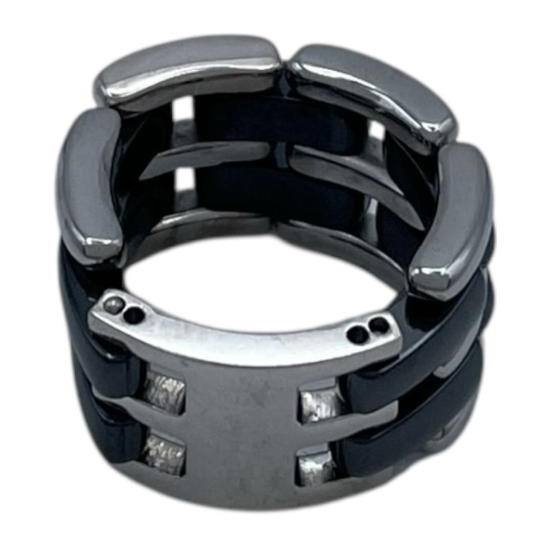 ヨガ シャネル CHANEL ウルトラ リング ラージ ホワイトゴールド 750 セラミック ジュエリー 【全国配送無料】