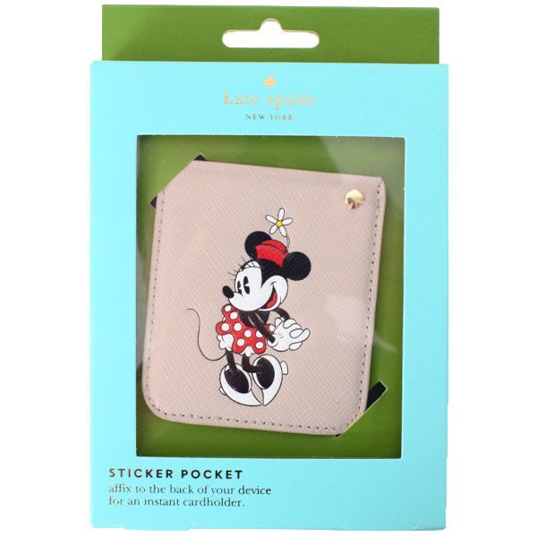 ケイトスペード 小物 katespade サフィアーノレザー ディズニー コラボ ミニーマウス ステッカー スマホ マルチ ポケット ピンクマルチ 8ARU2064