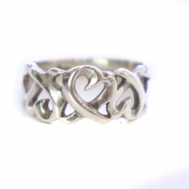 TIFFANY＆Co ティファニー パロマピカソ トリプルラビングハート約11号 TIFFANY&Co. 新品同様 ティファニー トリプル ラビングハート