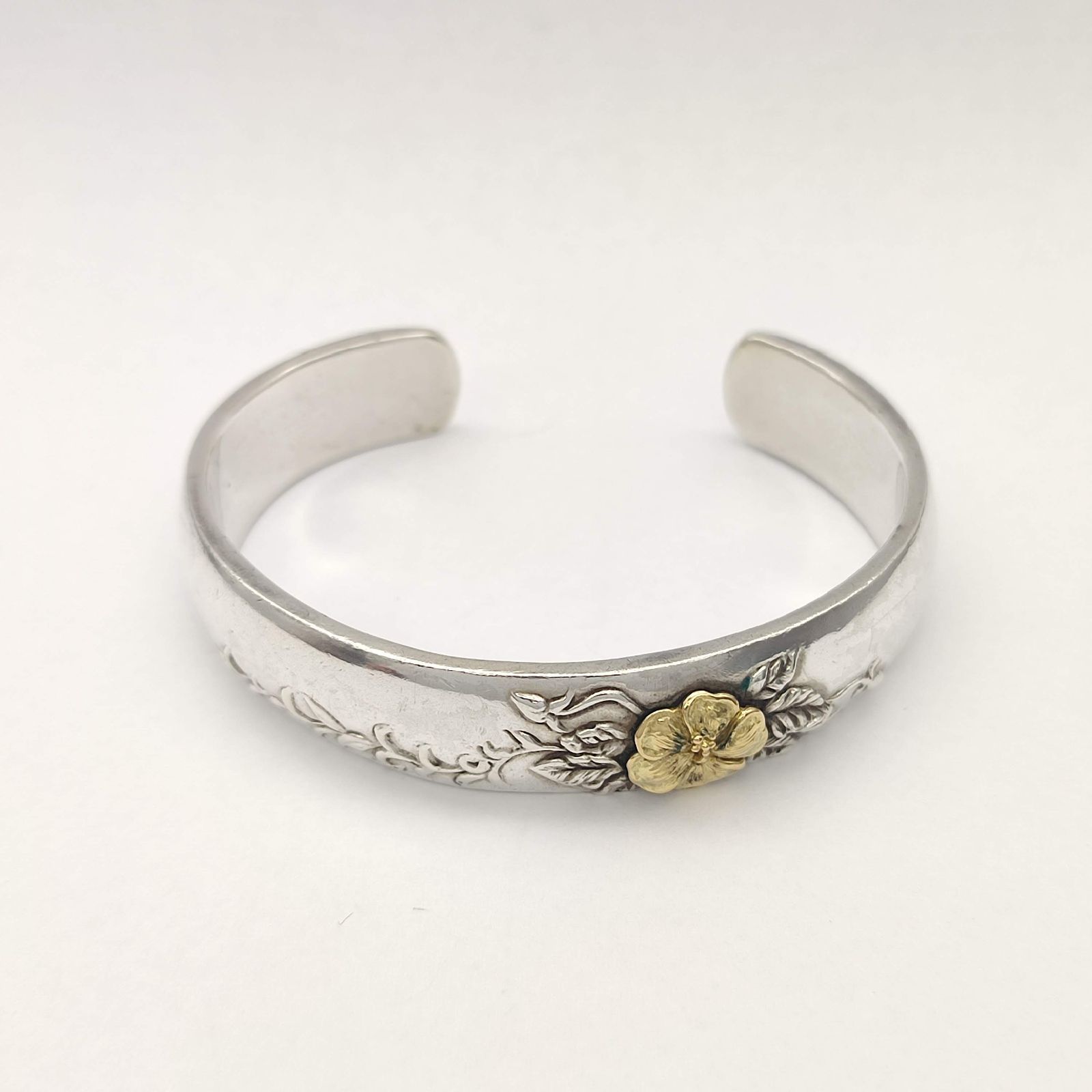 ラモーナデルソル 2001 バングル ハイビスカス K18 シルバー925 57.6g